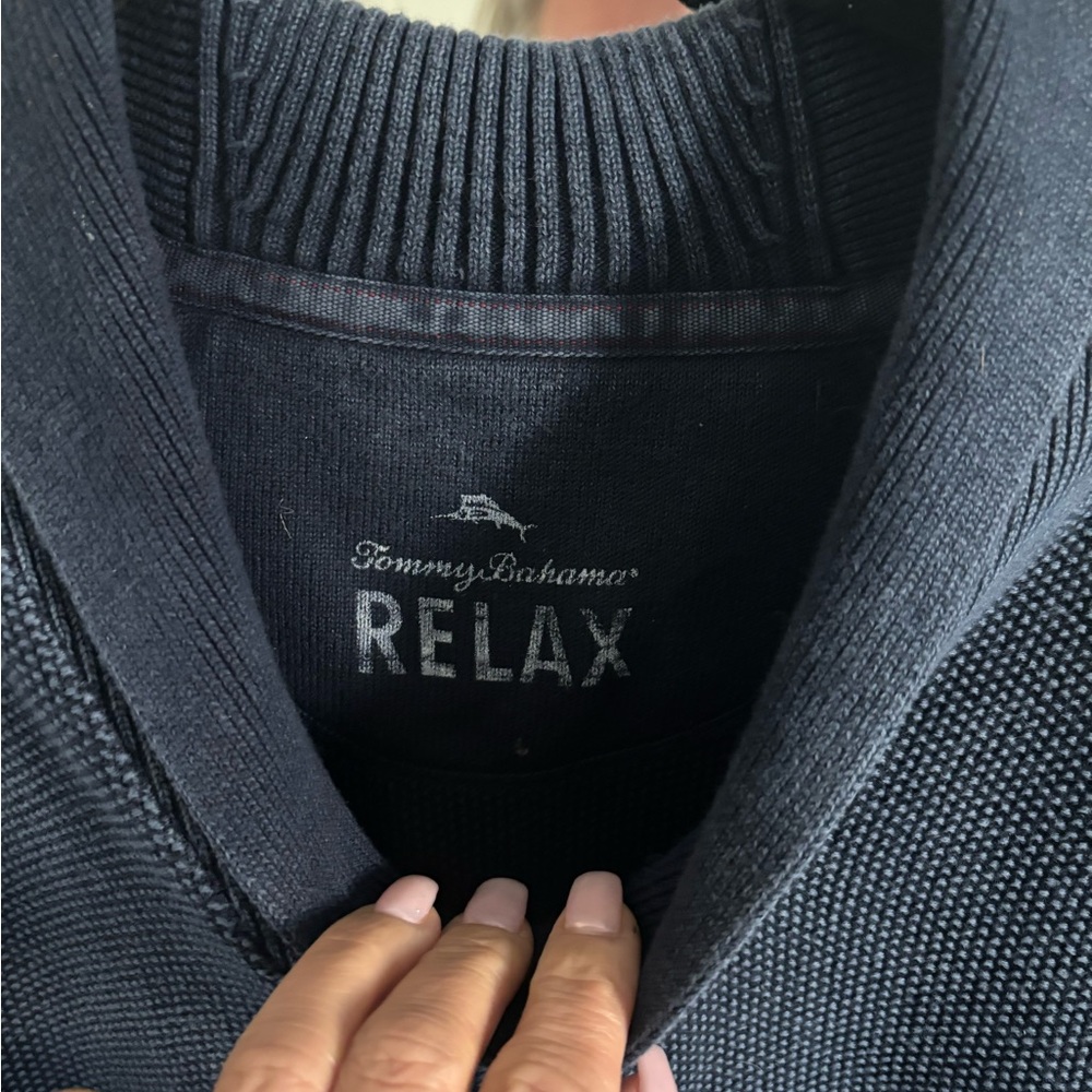 Tommy Bahama Black Knit Sweater - Picture 2 of 4